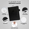 Clever Fox Address Book with alphabetic tabs - PU Leather