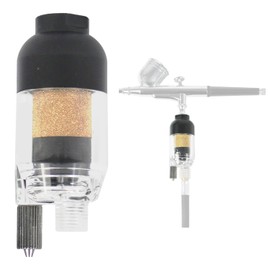 ABEST Airbrush Filter In-line Mini Air Filter Water Separator Water Trap Filter Oil Separator Kit, Connects to Airbrushes and Hoses with 1/8 Inch Thread for Air Compressor G1/8 Connector