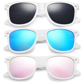 Retro Rewind Classic Polarized Sunglasses for Men and Women - UV400 Protection Stylish and Trendy Unisex Sun Glasses - Cool Vintage 80s Shades