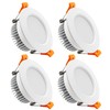 YGS-Tech 3.5 Inch LED Recessed Lighting, Dimmable Downlight 7W(55W Halogen