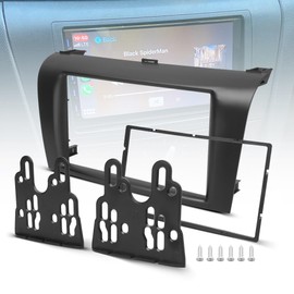NuIth Double DIN Radio Dash Kits for 2004-2009 Mazda 3, Double Din Radio Mount Housing Bracket Installation Trim Bezel Kit Installation Aftermarket Stereo