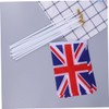 Tofficu Mini UK Flags 50pc Set of Britain Waving Flags