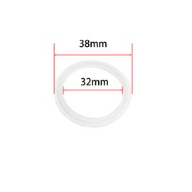 Qrity Pack of 4 O-Ring Lip Seal 32 mm, Sink Drain Seal, Bath Plug Screw Seal Ring, Rubber Skin Ring, Sink Plug Washer for Pop Up Valve Drain Fitting