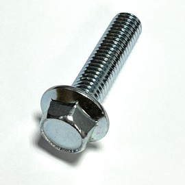 M10 (P=1.5 coar) X40L (under neck) Flange Bolt Iron Uniqlo Plated (a) Pack of 4