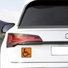 pubblimania 2 x Disabled Stickers - Exterior Use of Cars,