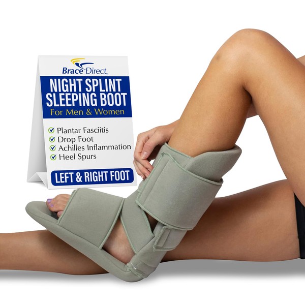 Brace Direct Padded Night Splint 90 Degree Sleeping Boot -