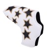 L Shape PU Leather Star Embroidery Semicircular Waterproof Thicken Plush