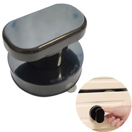Renyqatt Small Handle for Glass Door and Window, Suction Cup Handles for Sliding Doors, Non-Marking Drawer Grab Bars Cabinet Pulls, Bathroom and Toilet Lid Handle (Black)