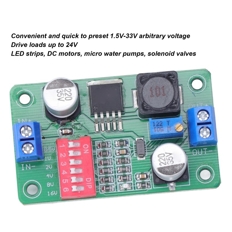 5Pcs DCDC Buck Module Adjustable Power Regulator Voltage Setpoints Display