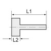 Screw-on hose nozzle, G 3/4 i, for hose LW 13