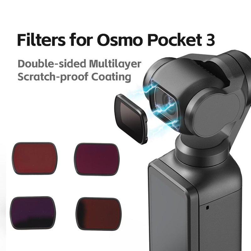 Action Camera ND Filter Set ND16 ND64 ND256 ND1000 Aluminum