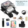 KUI WAN Clear Backpack Stadium Approved 12x12x6 Small Clear Bag