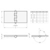 Ganter Normelemente | Weld-On Hinge - GN 1366-ST-160-80-A-BL | Steel