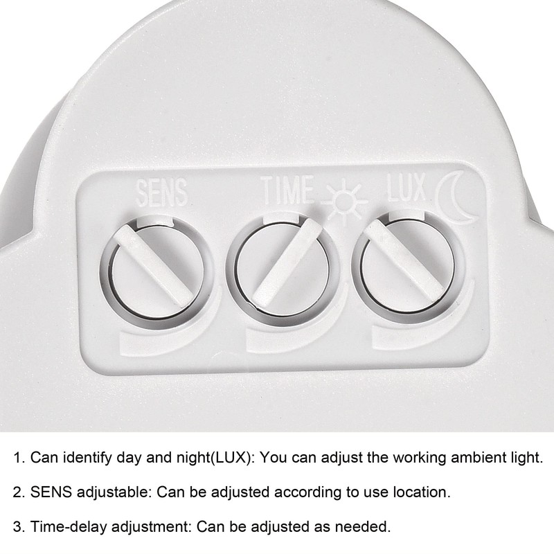 sourcing map Motion Sensor AC110-240V Infrared PIR Detector Switch for