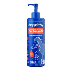 Dogelthy Pure Salmon Oil Aceite de Salmon con Omega 3,6 y 9 para Perro