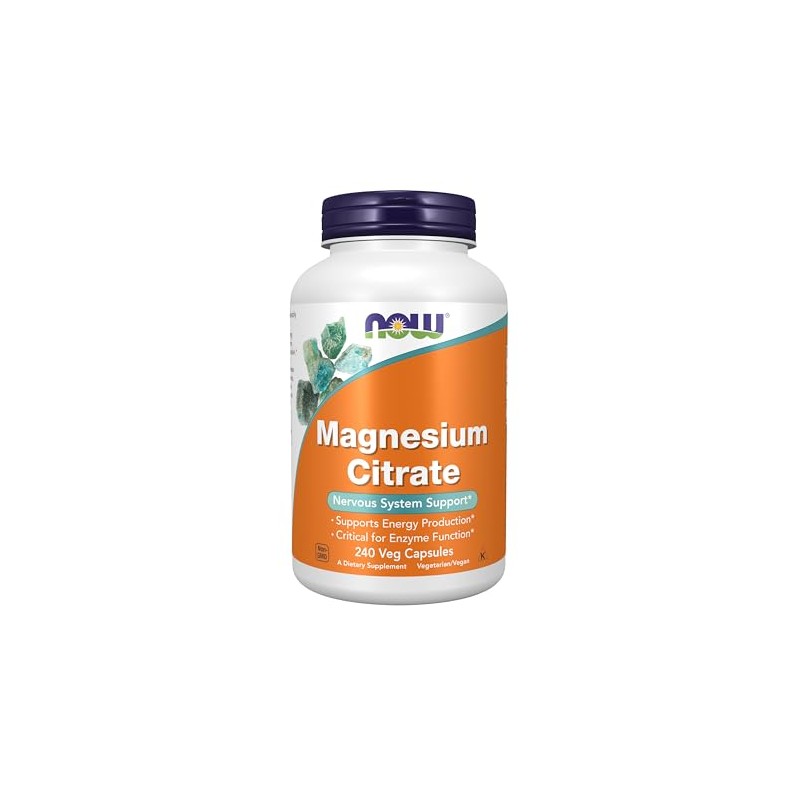 Now 400mg Magnesium Citrate 240 Capsules