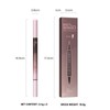 Pudaier 2-in-1 Curved Eyebrow Pen & Eyeliner with 10Pcs Brow
