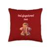 desi christmas cookie oh snap Throw Pillow
