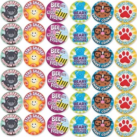 Fun Express Good Behavior Buttons - 24 Pieces - Educational and Learning Activities for Kids