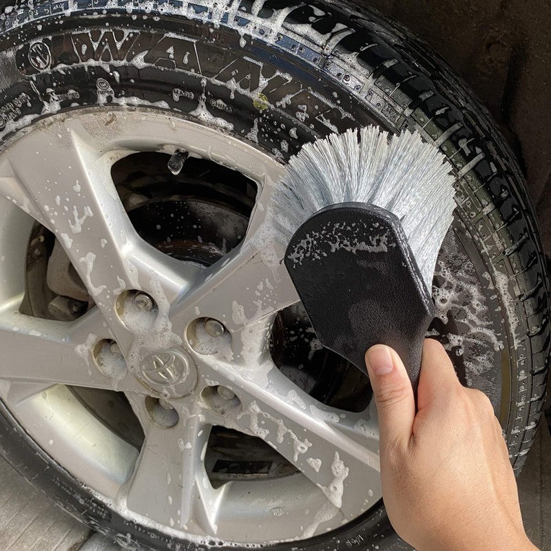Wheel & Tire Brush for Car Rim, Soft Bristle Car