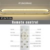 47”Flush Mount CeilingLight, Modern LED Hallway Light Fixture Dimmable CeilingLamp