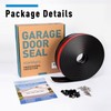 HOMWMPA Garage Door Seal Top and Sides, 34FT TPE Garage