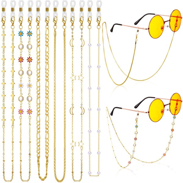 Frienda 6 Pcs Eyeglass Chains Glasses Chain Holder Lanyard for