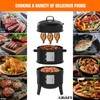 GRiliFE 16" Charcoal Smoker, 3 in 1 Heavy Duty Vertical