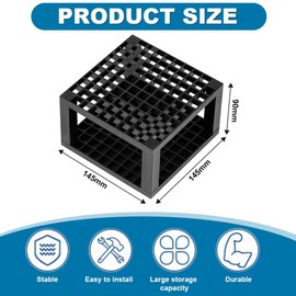 HEKOBAG Stifte und Pinselhalter mit 96 Löchern Stiftehalter Stifteköcher Schreibtisch Pinselhalter Pinselständer Malen Stiftehalter Stiftständer Kunststoff Bleistift Halter Organizer für Pinsel