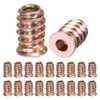 M METERXITY 20-Pack Threaded Inserts for Wood, M4x15mm Hex Drive