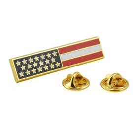 TECH118 American Flag Uniform Pin For Police and Firefighters
