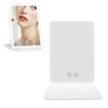 Lighted Makeup Mirror White Rechargeable ABS Housing Adjustable Brightness Portable