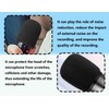 ZoeTekway Pack of 2 Black Thick Pop Protection Microphone Wind