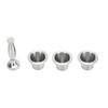 3pcs Refillable Coffee Capsule 304 Stainless Steel Coffee Pods with