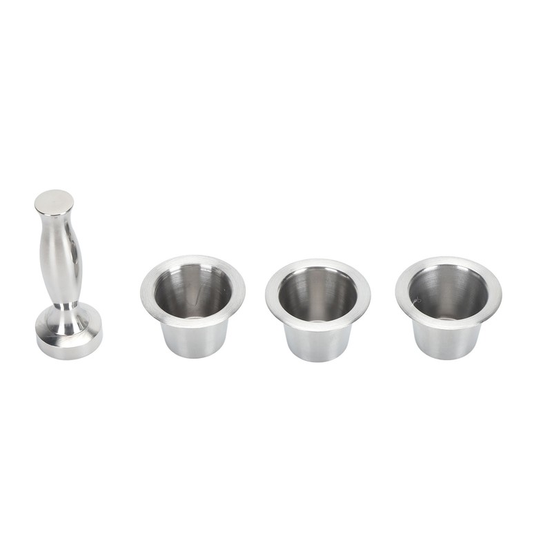 3pcs Refillable Coffee Capsule 304 Stainless Steel Coffee Pods with