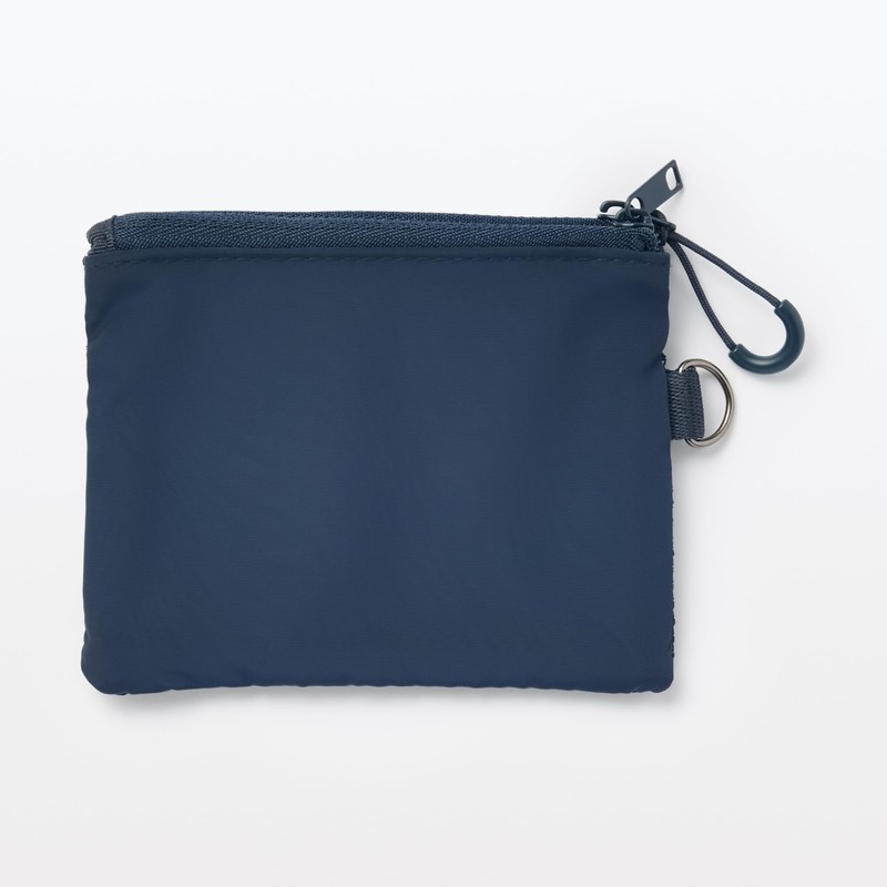 MUJI OHG87A3S Polyester Double Zipper Case Navy S
