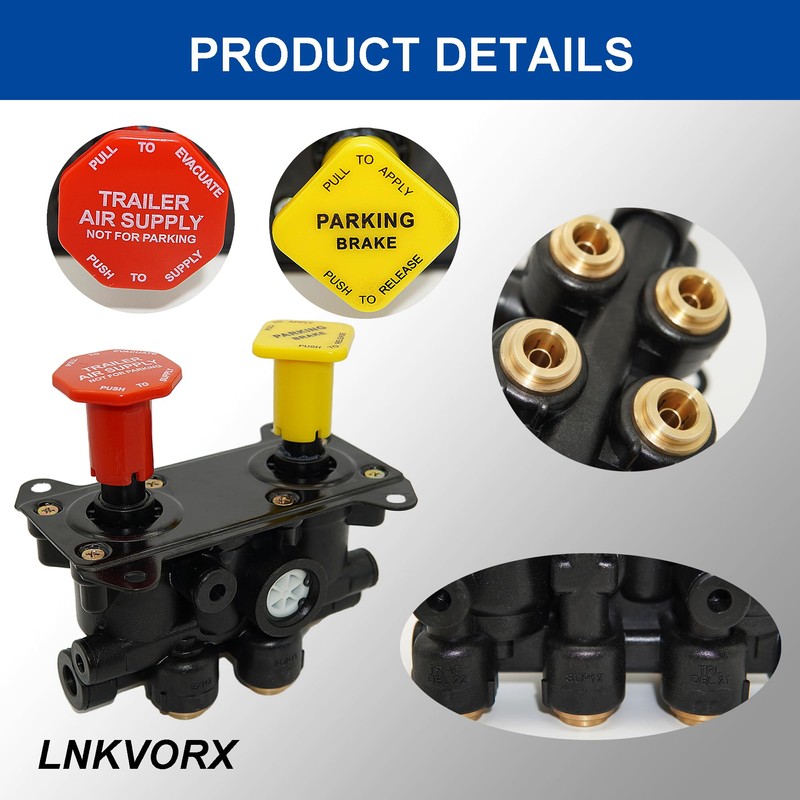 800257 MV-3 Dash Control Brake Valve - Trailer Parking Brake