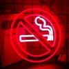 WittyRhE No Smoking Signs for Business No Smoking Warning Neon
