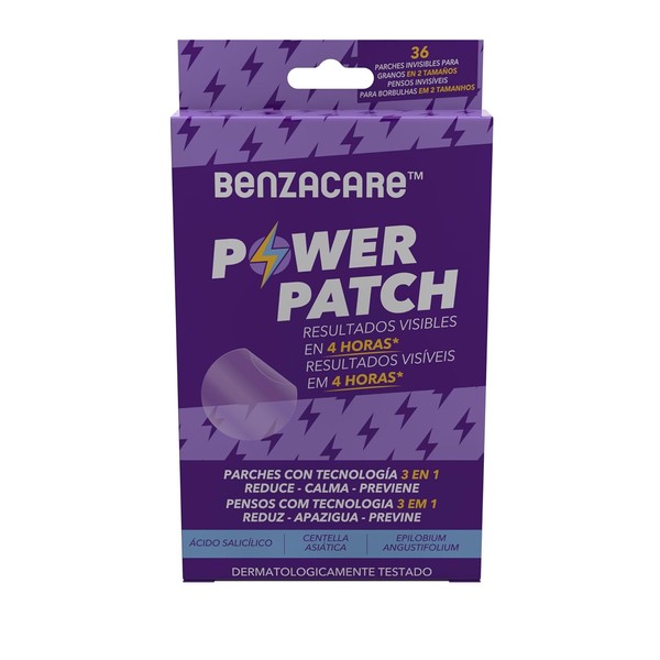 BENZACARE POWER PATCH Parche Invisible Ultraligero y Ultrafino que Reduce