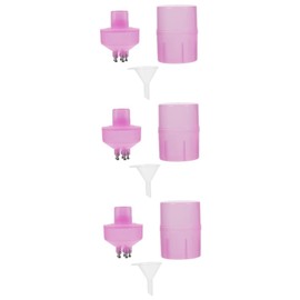 FOMIYES 3 Sets Cone Applicator Dropper Bottle for Hair Dye Plastic Easy to Use Shampoo Bottle