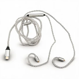 Annadue Type C to MMCX Cable, Replacement Earphone Upgrade Cable with MIC for SE215 SE315 SE535 SE846 for UE900 White 3.9ft