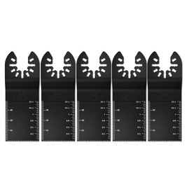 Pack of 5 Multitool Saw Blades Accessories, Wood Metal Plastic Multimaster Saw Blades Multifunctional Tool Oscillating Accessories Universal Quick Release for Bosch Fein Multimaster Multitalent
