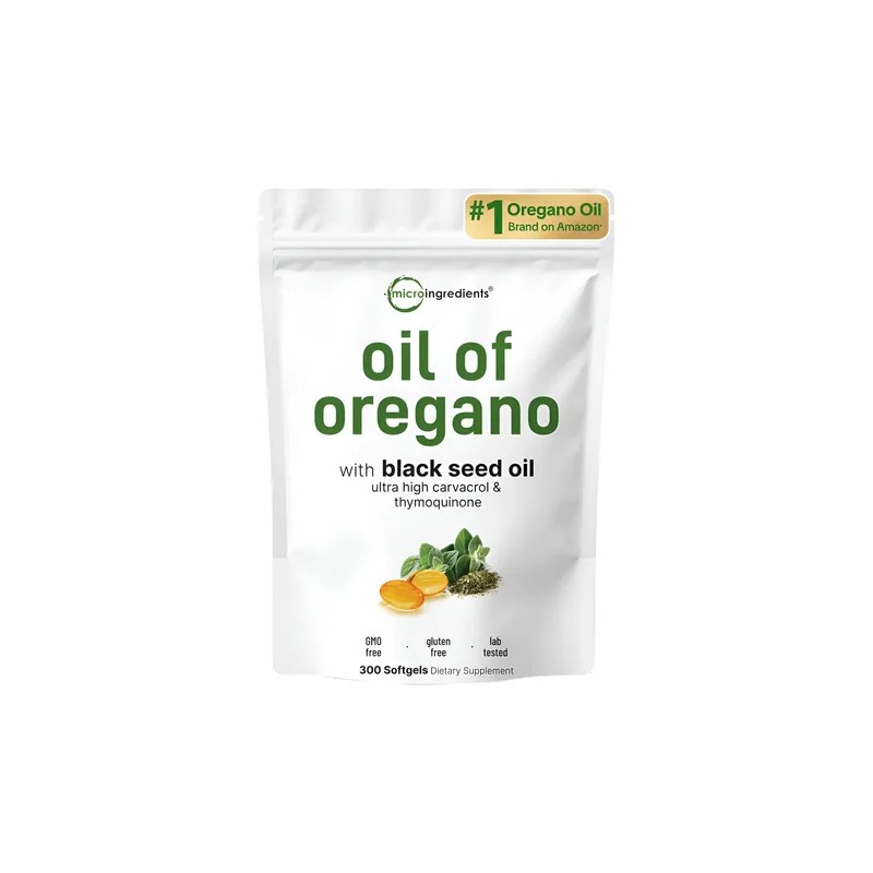 Aceite De Orégano 300 Cápsulas Blandas Oregano Oil Softgels, 300