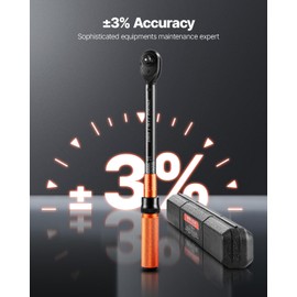 VEVOR 1/2-inch Drive Torque Wrench, 10-170 ft.lb/13.6-230.5 Nm, Dual-Direction Adjustable 72 tooth Click Torque Wrench with Buckle for Bicycle, Moto and Car Maintenance