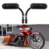 8mm 10mm Motorcycle Mini Black Sportster Mirrors Compatible with Honda