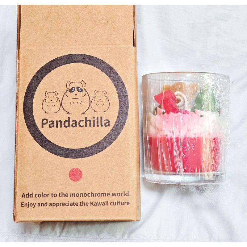 Pandachilla Aroma Candle Soy Wax Handmade Cute Dessert Series Cream