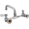 AA Faucet 8" Wall Mount Commercial Compartment Sink Faucet with