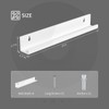 AITEE Vinyl Record Shelf Wall Mount: 6 Pack Acrylic White