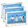 Acrylic Photo Frame - Double Sided Picture Frame with Magnetic,