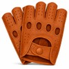Riparo Men’s Fingerless Leather Driving Gloves – Genuine Cowhide Half-Finger